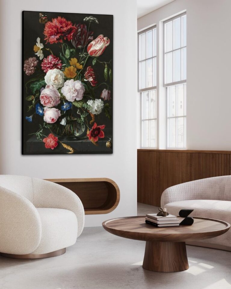 Acoustic painting floral still life