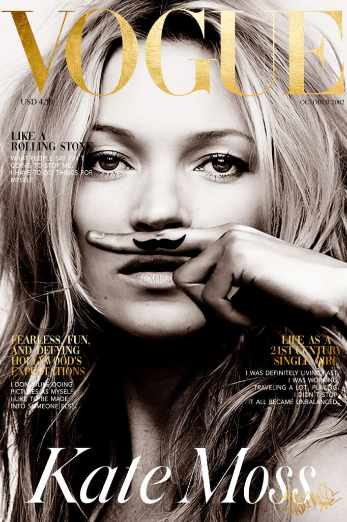 Plexiglas artwork Vogue cover