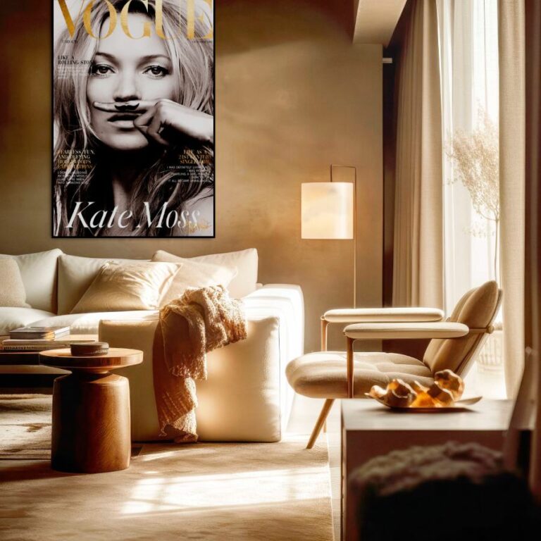 Geluiddempende wall art Vogue cover